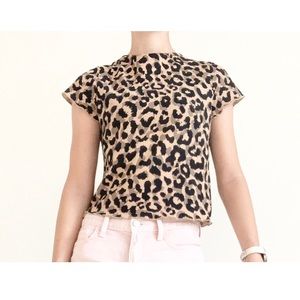 Women's AWAKE Jaguar Print Lightweight Crop Top S